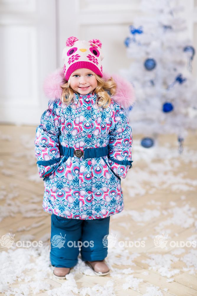 Костюм зимний "Жанетта": полукомбинезон и куртка для девочки