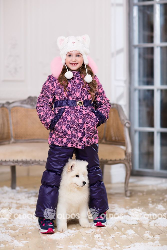 Костюм зимний "Кэри": полукомбинезон и куртка для девочки