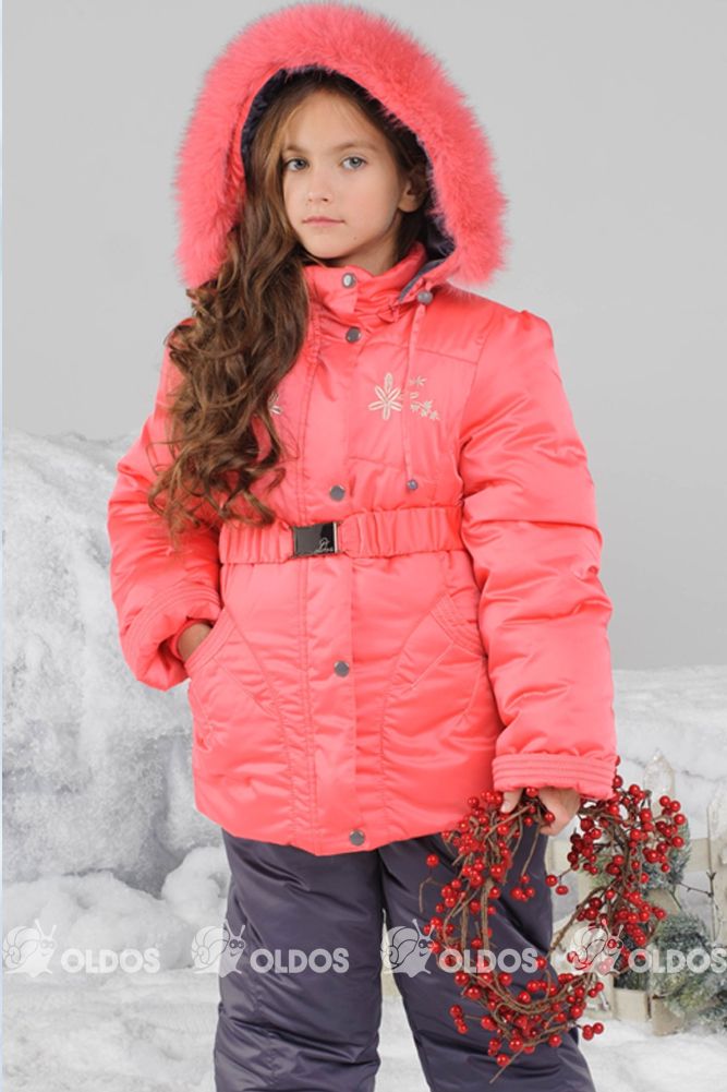 Костюм зимний "Лолита": полукомбинезон и куртка для девочки