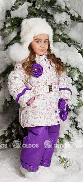 Костюм зимний "Бэль": полукомбинезон и куртка для девочки